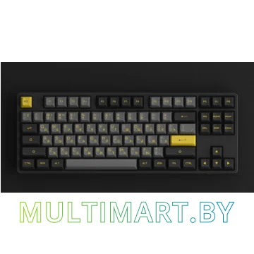 Клавиатура Akko 5087S Black & Gold (Akko CS Jelly Pink) картинка 2